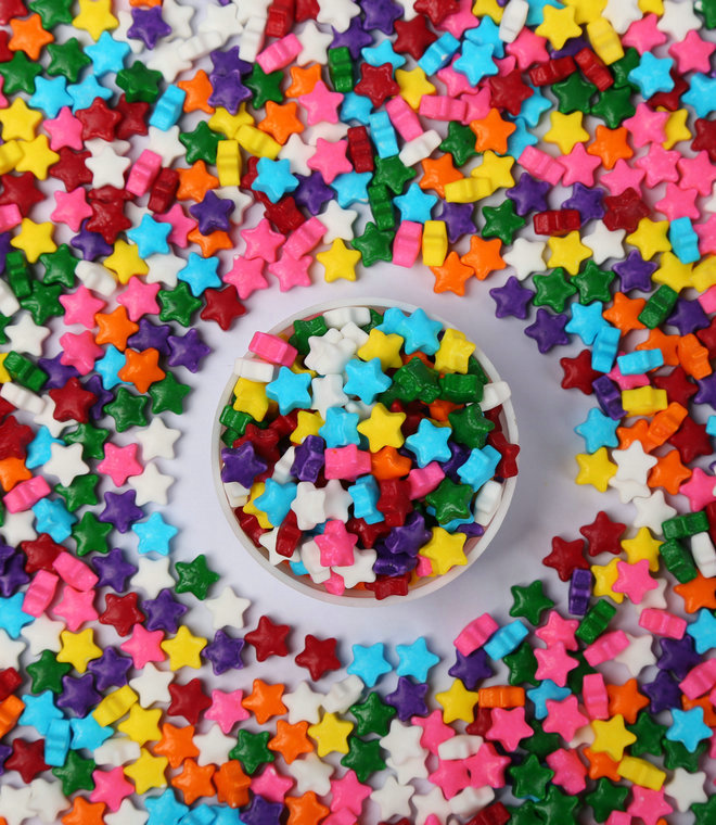 Star Sprinkles Press Candy Polished