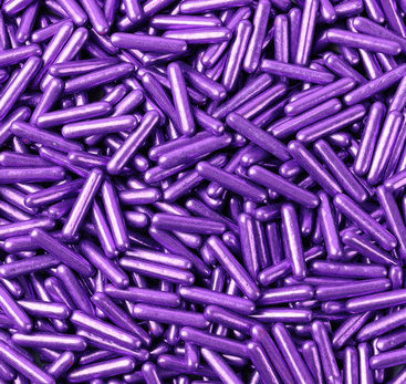 Metallic Shiny Purple Rods Sprinkles Jimmes Decorations