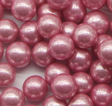 Metallic Shiny Pink Dragees Sprinkles Cake Decoration