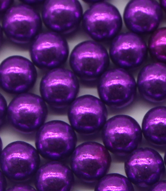Metallic Shiny Purple Dragees Sprinkles Cake Decoration