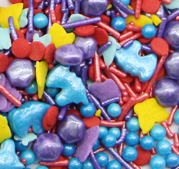 Unicorn Press Candy With Butterfly Confetti Sprinkles Mix