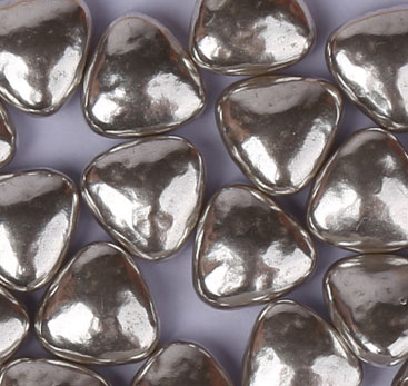Super-silver Heart Sprinkles Press Candy