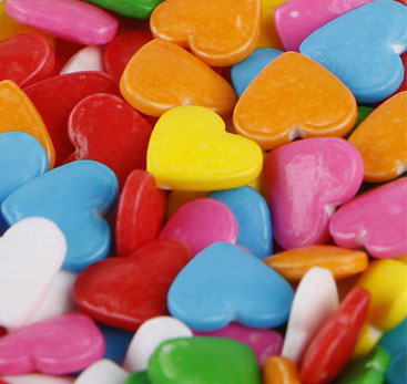 Double-Heart Sprinkles Press Candy