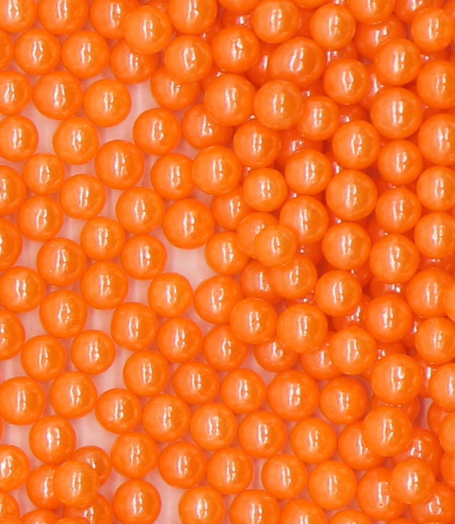 Orange Sprinkles 4mm Pearl