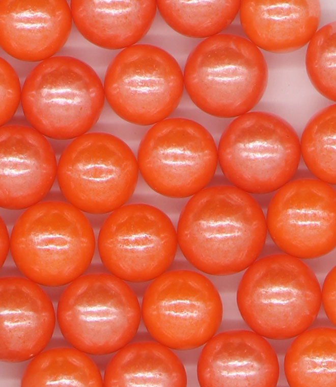 Orange Sprinkles 10mm Pearl