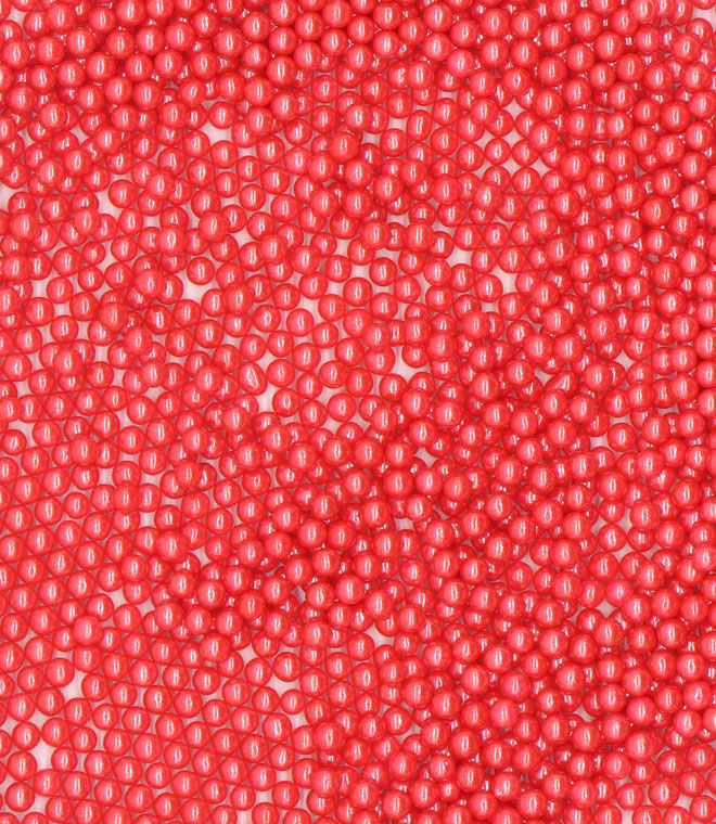 Red Sprinkles 4mm Pearl