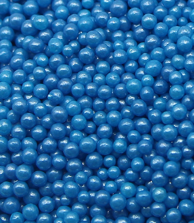 Blue Sprinkles 2mm Pearl