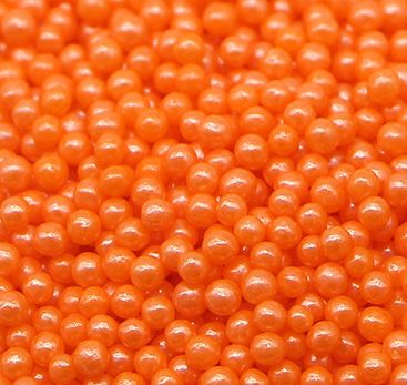Orange Sprinkles 2mm Pearl